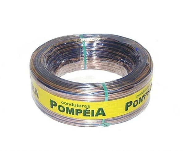 Rolo De Fio Pompeia Bipolar 2x1,50mm 100 Metros Cristal