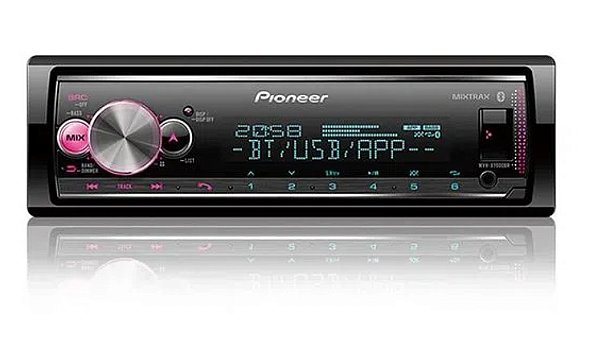 Media Receiver Pioneer MVH-X7000BR Som Automotivo Bluetooth