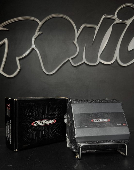 Módulo Amplificador SounDigital EVO 6.0 400.4 4 Canais 400 W RMS 4 Ohms