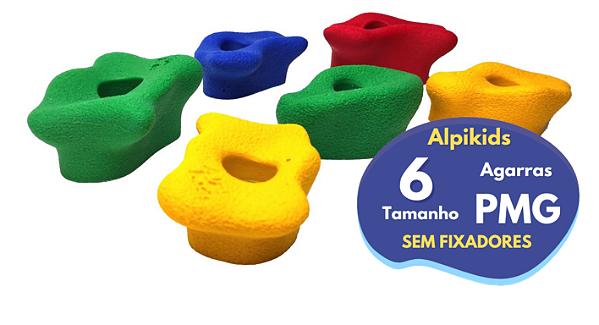 Jg 6 Agarras Escalada SEM fixadores Infantil/ iniciante