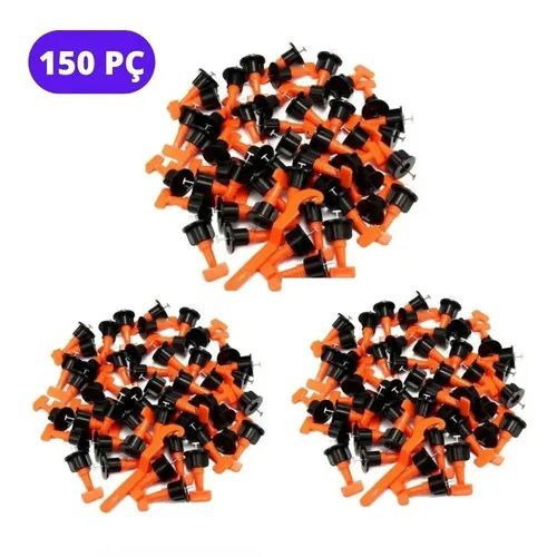 Sistema De Nivelamento Pisos Reutilizável 150pç