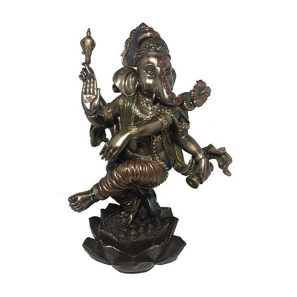 Ganesha Dançando Deus Sabedoria Fortuna Veronese Peça Grand
