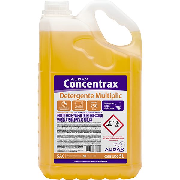 Detergente Concentrado Faz 250L Desincrustante Multiplic  Audax 5L