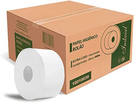 CAIXA DE PAPEL HIGIENICO  ROLAO  100% CELULOSE 8X300 FS-IPEL