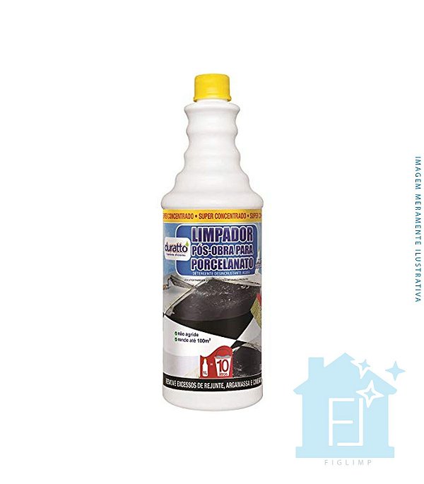 LIMPADOR POS-OBRA PARA PORCELANATO 1L - SUPER CONCENTRADO 1X10L