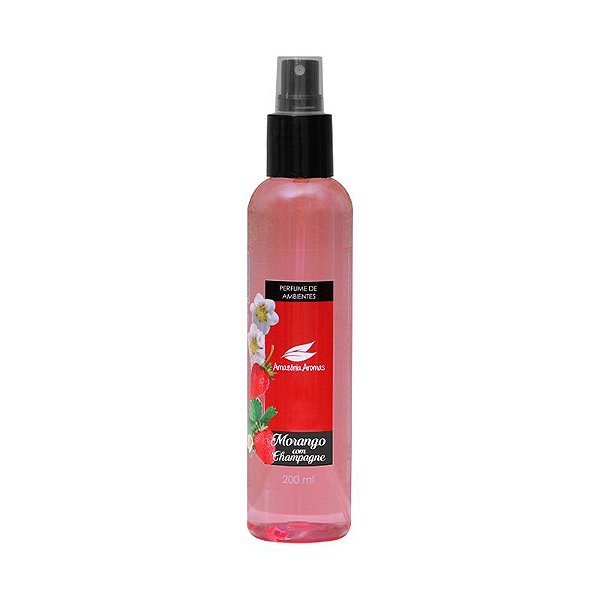 PERFUME DE AMBIENTES AMAZONIA AROMAS 200ML MORANGO COM CHAMPAGNE