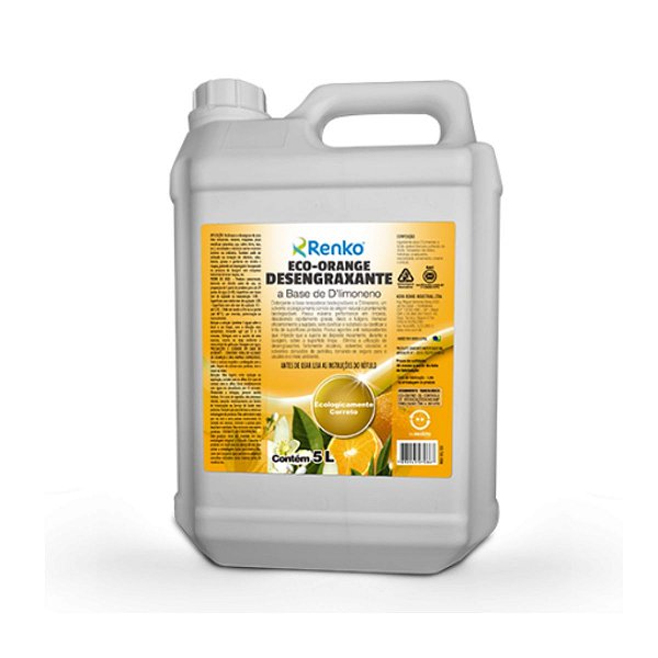 ECO ORANGE DESENGRAXANTE BIO A BASE DE DLIMONENO  5L - RENKO