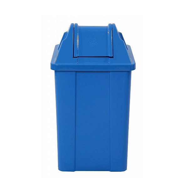 LIXEIRA 60L QUADR BASCUL AZUL JSN Q60A