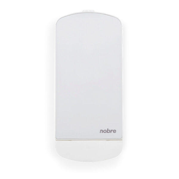 Dispenser sabonete e alcool gel 800ml c/ reserv. inox branco - Select - Nobre