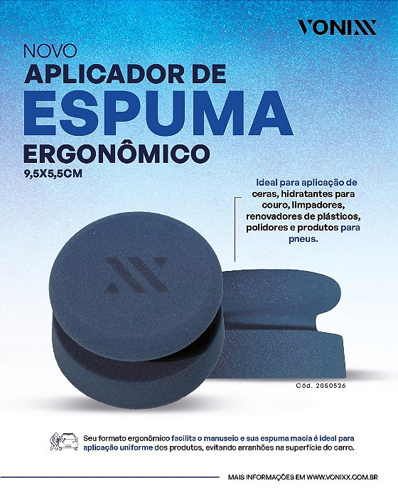 APLICADOR ERGONOMICO DE ESPUMA VONIXX 9,5X5,5CM