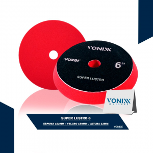 BOINA PARA POLIMENTO VOXER SUP LUSTRO VERM 6 POLEGADAS - VONIXX