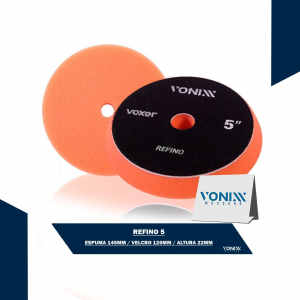 BOINA PARA POLIMENTO VOXER REFINO LARANJA 5 POLEGADAS - VONIXX