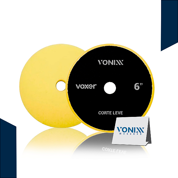 BOINA PARA POLIMNETO VOXER CORTE LEVE AMARELA 6 POLEGADAS - VONIXX