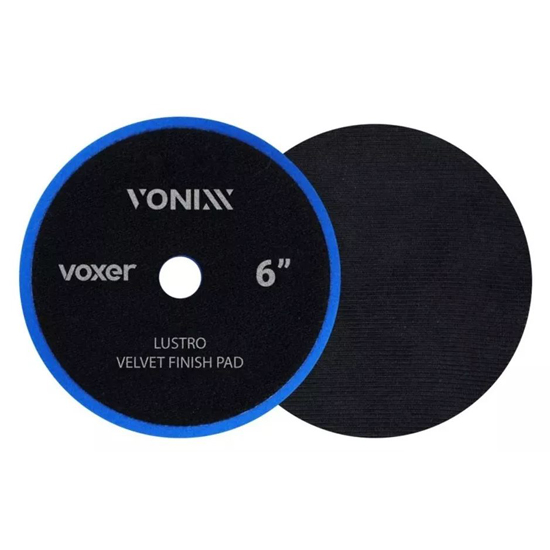 BOINA PARA POLIMENTO VELUDO VOXER PRETA LUSTRO 6 POLEGADAS - VONIXX