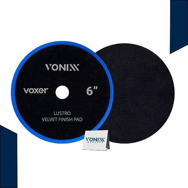 BOINA PARA POLIMENTO VELUDO VOXER AZUL REFINO 5 POLEGADAS - VONIXX