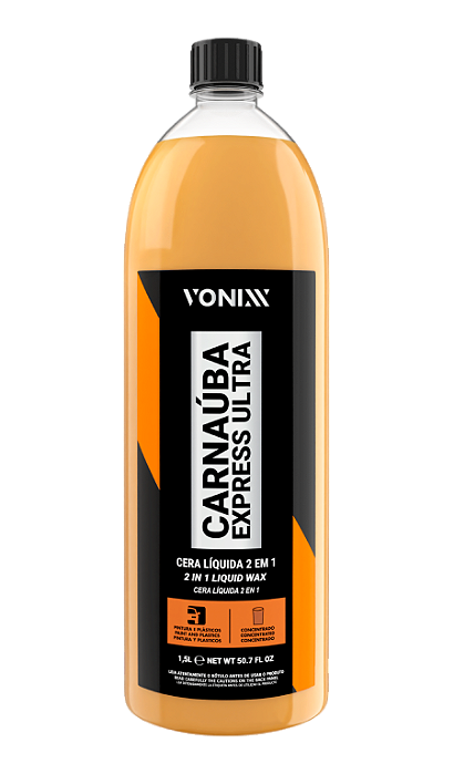 Carnaúba Express Ultra 1,5l Pintura E Plásticos - Vonixx