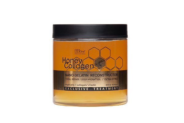 Máscara Honey Collagen NANO GELATIN RECONSTRUCTOR - 500ml