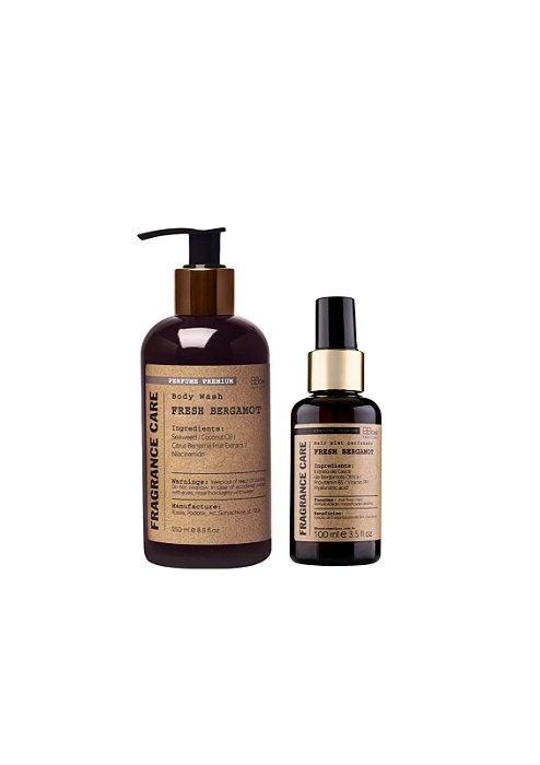 KIT FRESH BERGAMOT - Hair Mist e Body Wash