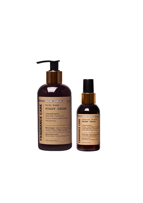 KIT FUDGY CEDAR - Body Wash e Desodorante Corporal