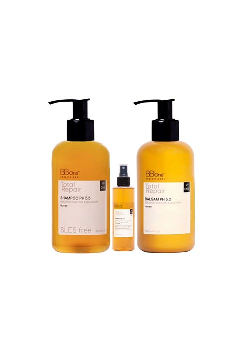 KIT Total Repair Reconstruction & Recovery - Shampoo, Condicionador e Spray