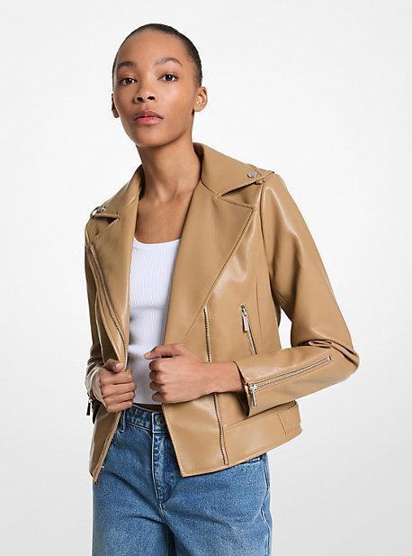 Jaqueta Couro Michael Kors ( Tamanho: P ) - pronta entrega