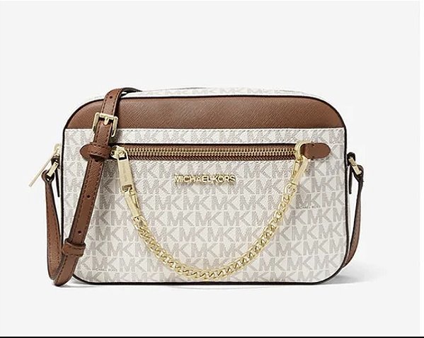 Bolsa Michael Kors ( Cor: Vanilla com Caramelo ) - pronta entrega