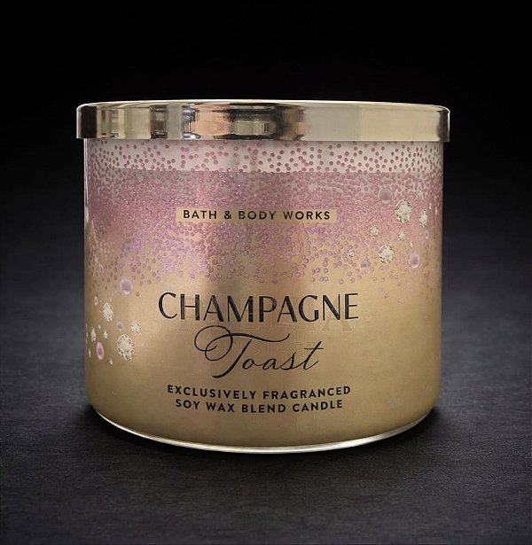 Vela: Champagne Toast ( Tamanho Grande - 3 pavios ) Bath & Body Works - pronta entrega