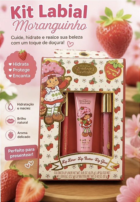 Kit Lábios Moranguinho - pronta entrega