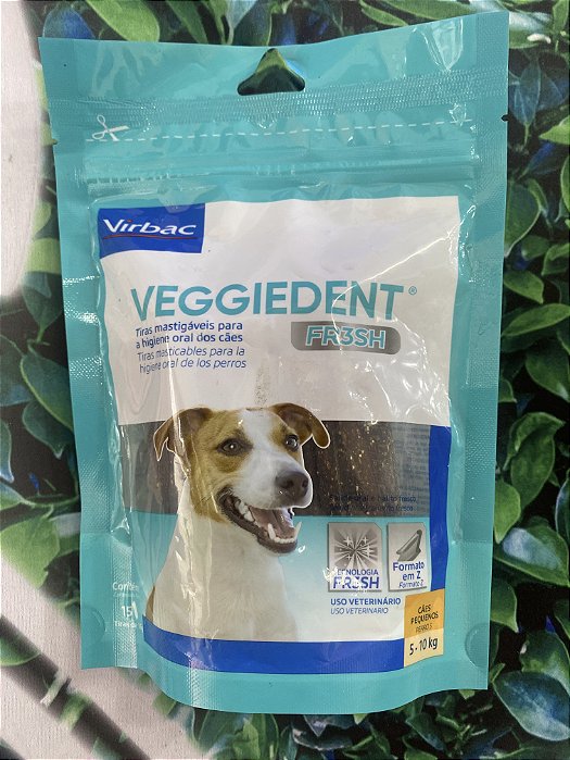 Tiras Mastigáveis Veggiedent Fr3sh para Cães de 5 a 10 kg