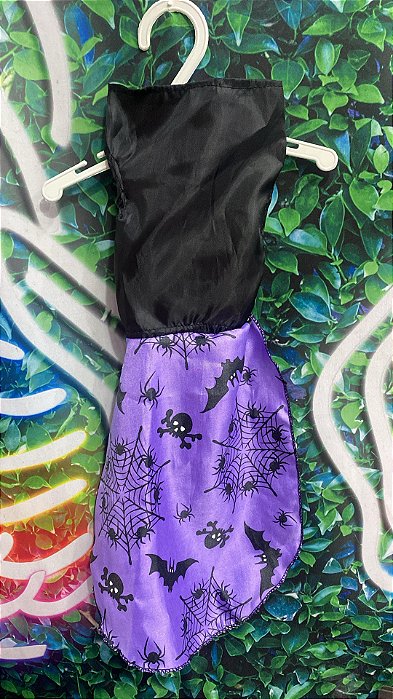 Roupa Vestido Halloween Lílas M
