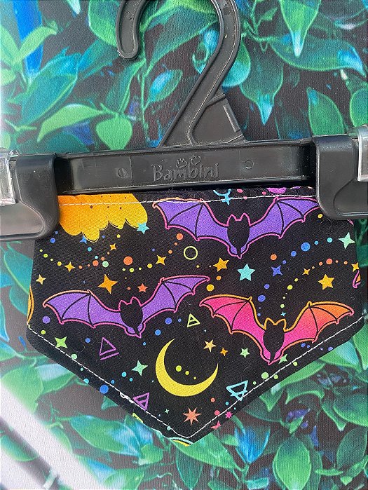 Bandana Halloween Preto com Neon P