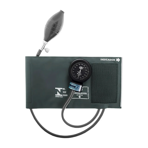 Aparelho de Pressão Esfigmomanômetro Adulto Innova BIC - Cinza AP0330