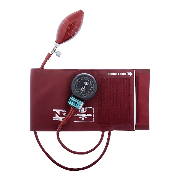 Aparelho de Pressão Esfigmomanômetro Adulto Innova BIC - Vinho AP0335
