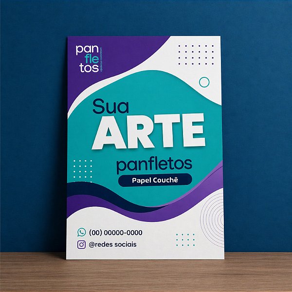 1. Panfleto 150x100 mm - 70g - Apenas frente