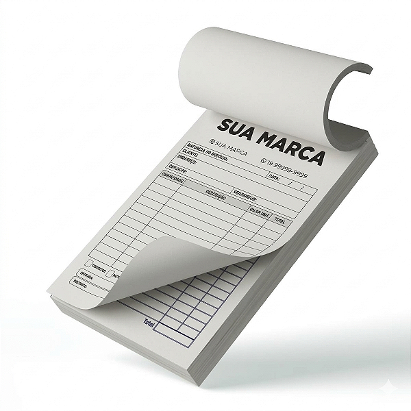 1. BLOCO DE PEDIDO - BLOCO DE COMANDA 15x10cm