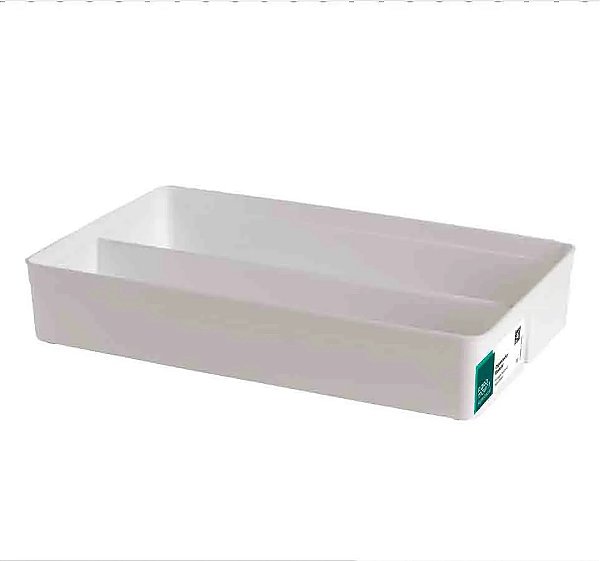 Organizador Modular Branco C/ divisórias 40 cm x 25 cm x 7,5 cm