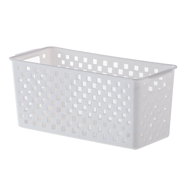 Cesto organizador 27 cm x 12 cm x 12 cm Quadratta Branco
