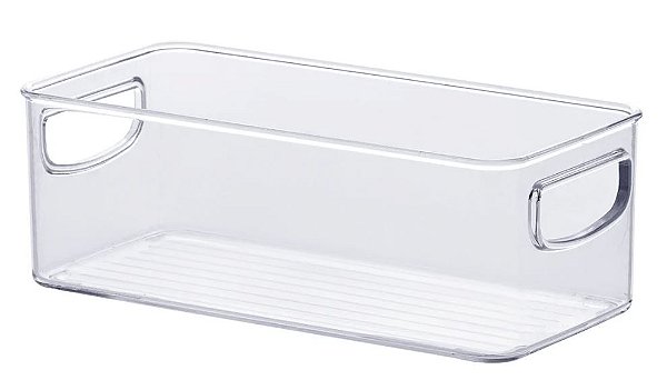 CESTO ORGANIZADOR DIAMOND 23X11X08 CRISTAL