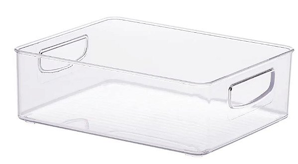 CESTO ORGANIZADOR DIAMOND 25X20X08 CRISTAL