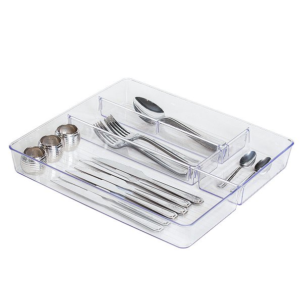 ORGANIZADOR MULTIUSO COM DIVISÓRIAS 39X34X5,5 CM