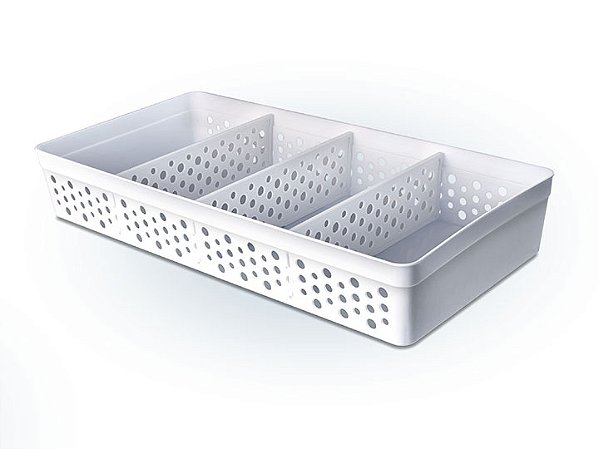 CESTO C 3 DIV MAXI BRANCO