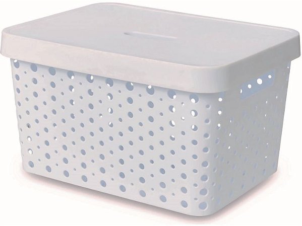 CESTO 17L C TAMPA BRANCO