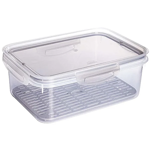 Pote para Frutas e Verduras 2,6L c/ Cesto p/ drenagem