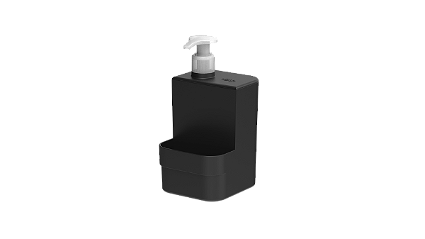 DISPENSER DETERGENTE TRIUM COMPACT 500ML PRETO FECHADO