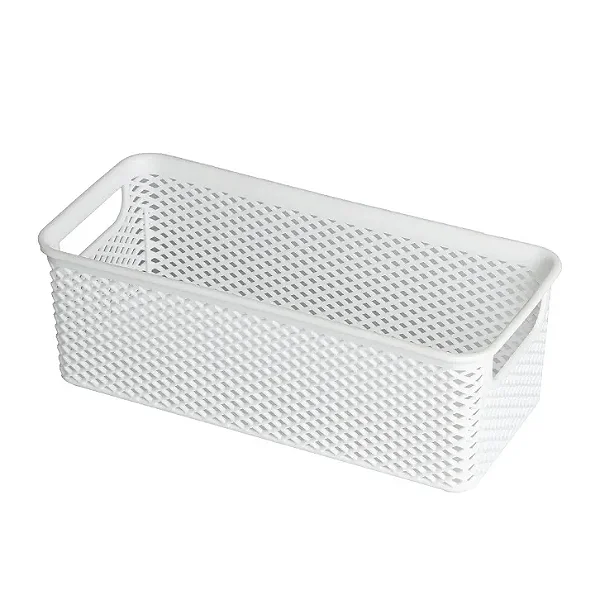 CESTO ORGANIZADOR BRANCO 26X12X9 CM LINEA
