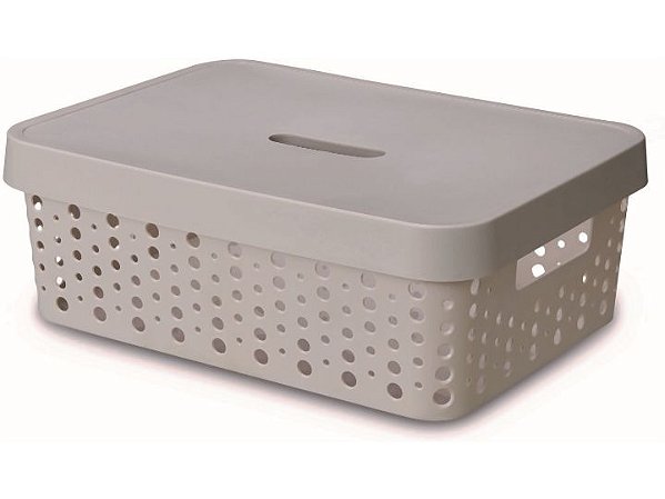 CESTO 11L C TAMPA CINZA CLARO
