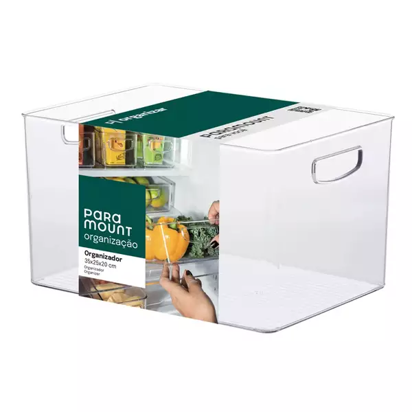 ORGANIZADOR DIAMOND 35 X 25 X 20 CM  CRISTAL