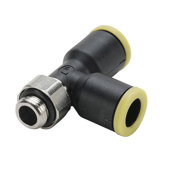 Encaixe Pneumático Macho Run Tee giratório push-to-connect Parker 3193 08 13