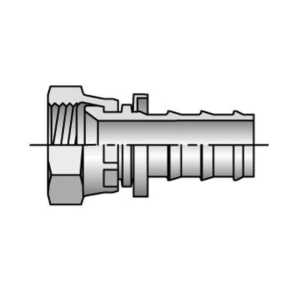 Conexão Parker Push Lok Fêmea farpada JIC 37° Giratória 30682-16-16B