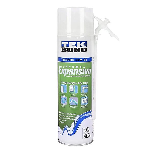 Espuma Expansiva de PU 500ml/320g Tekbond